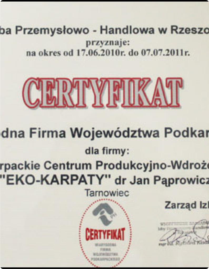 Certyfikat 5